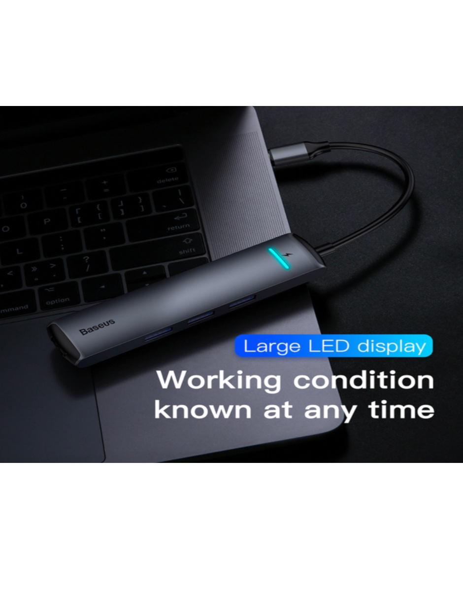 Adaptador Hub Tipo C a USB 3.0 Baseus CAHUB-J0G