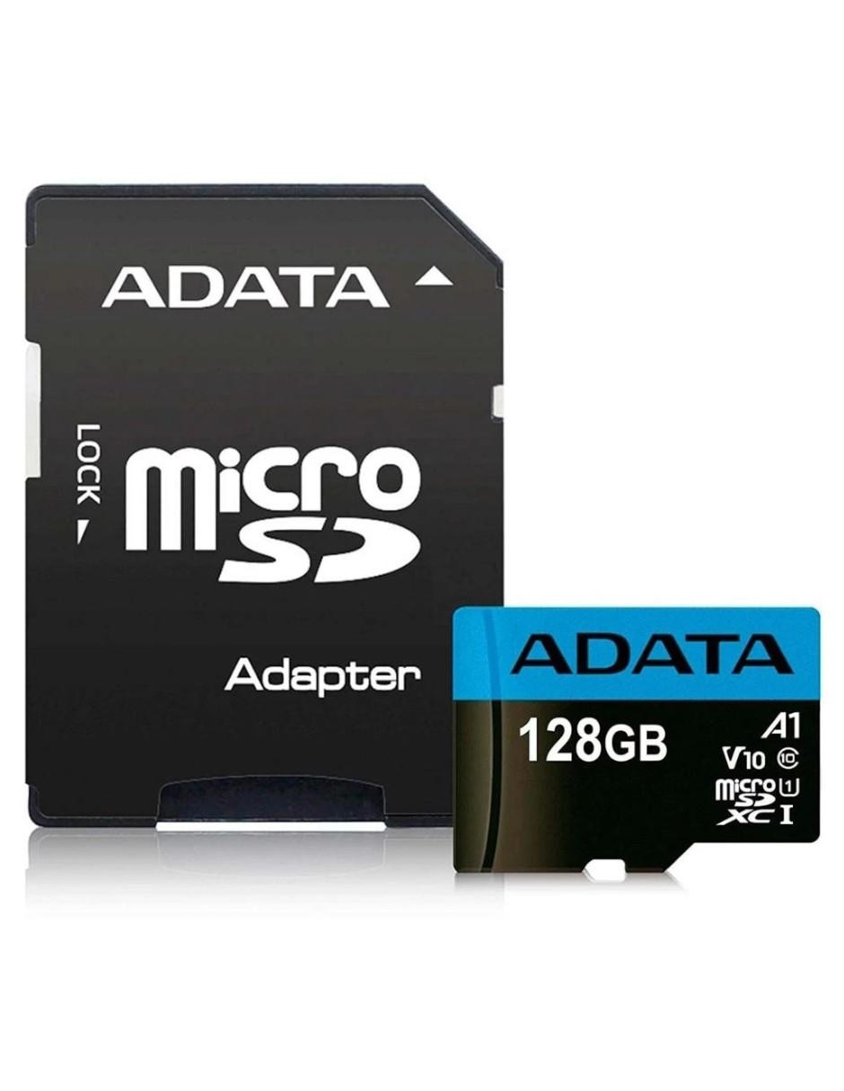 Memoria Micro SDXC 128GB Adata Clase 10 Juegos A1 Video Full HD V10 AUSDX128GUICL10A1-RA1
