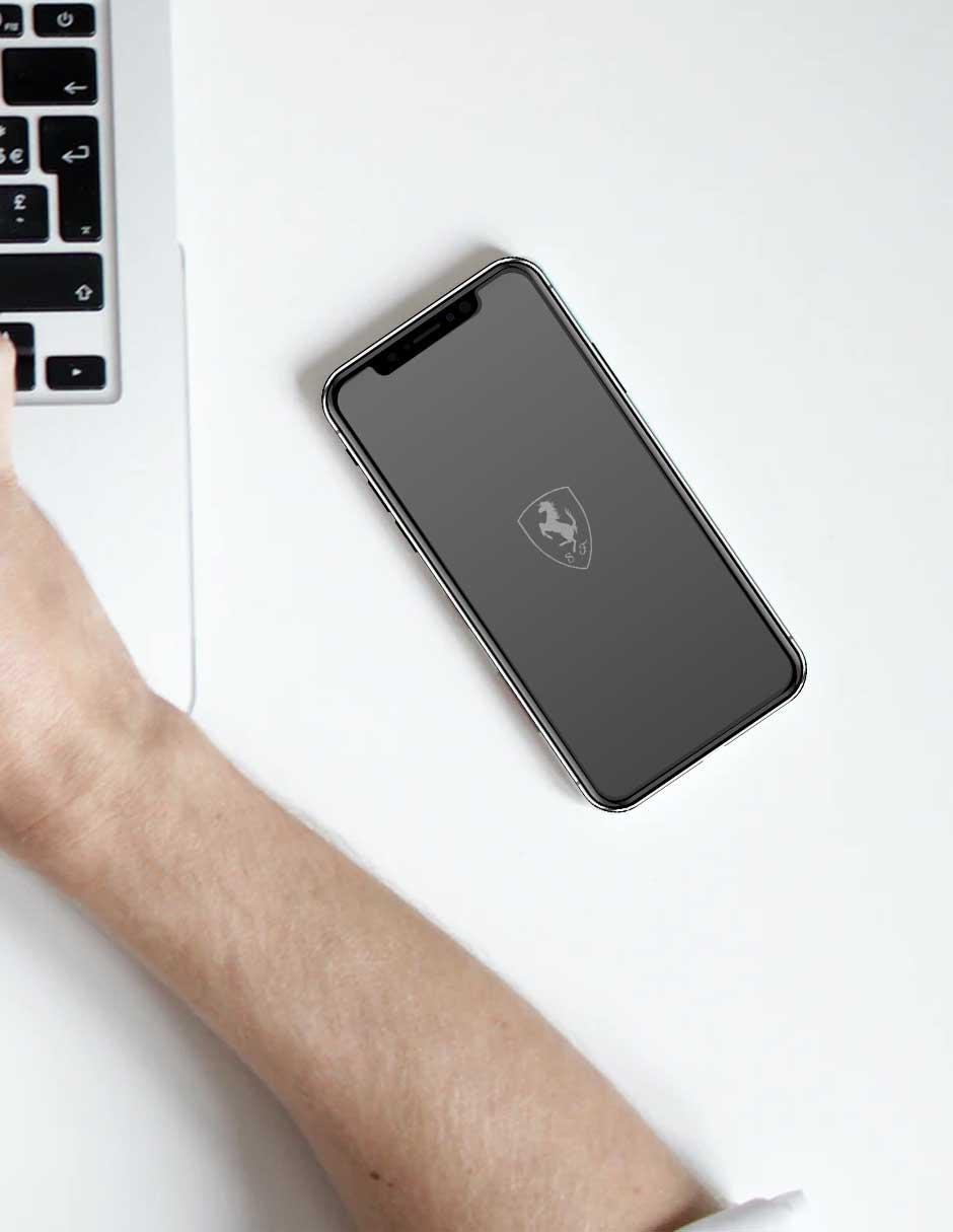 Mica Cristal Templado para iPhone XS Max Ferrari