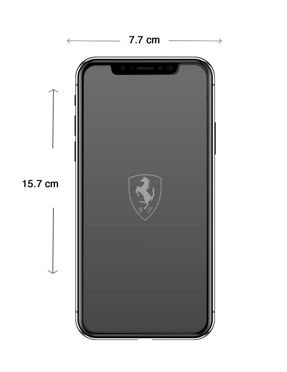 Mica Cristal Templado para iPhone XS Max Ferrari