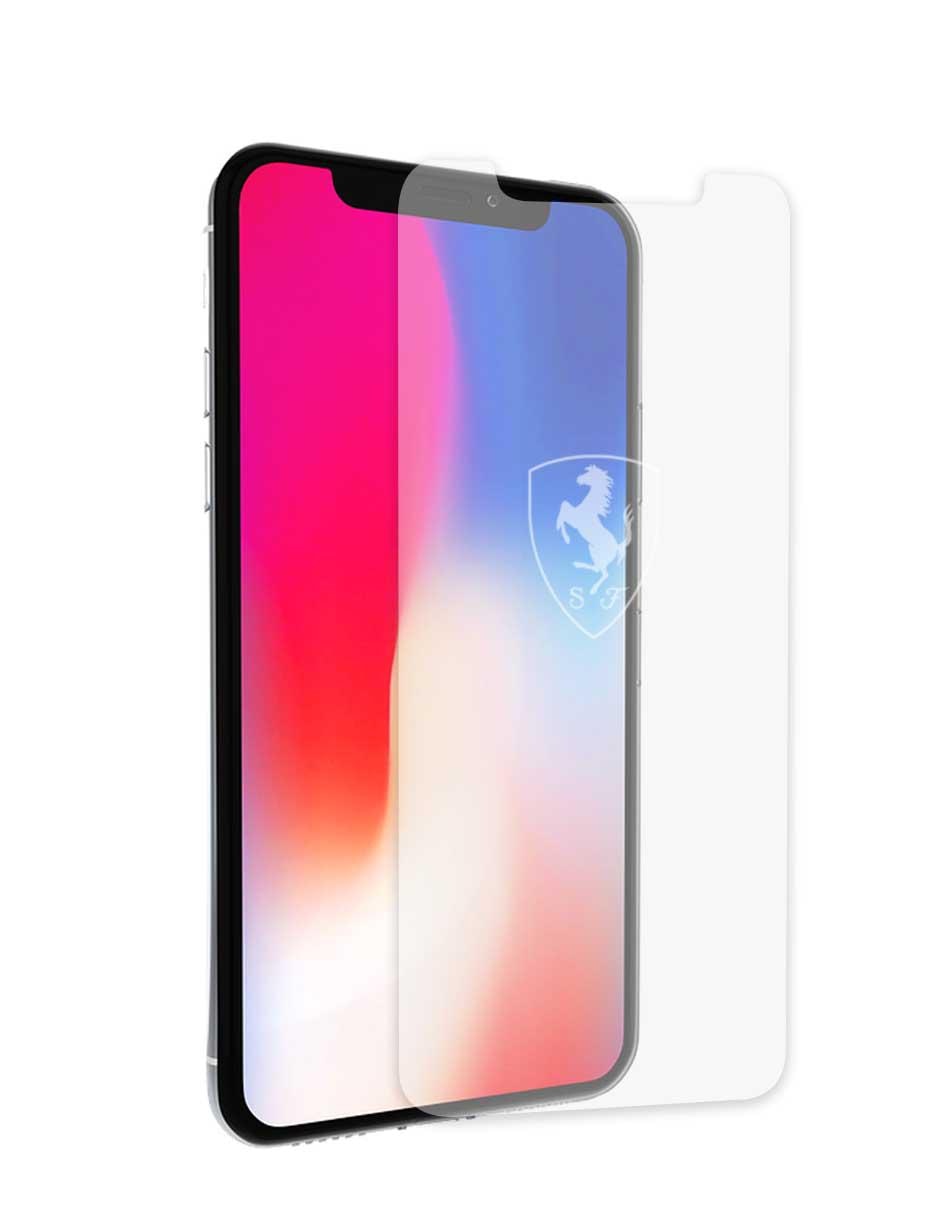 Mica Cristal Templado para iPhone X Ferrari