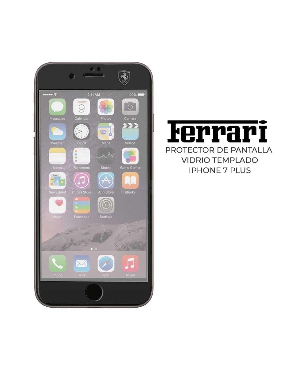 Mica Cristal Templado para iPhone 7, 8 Plus Ferrari