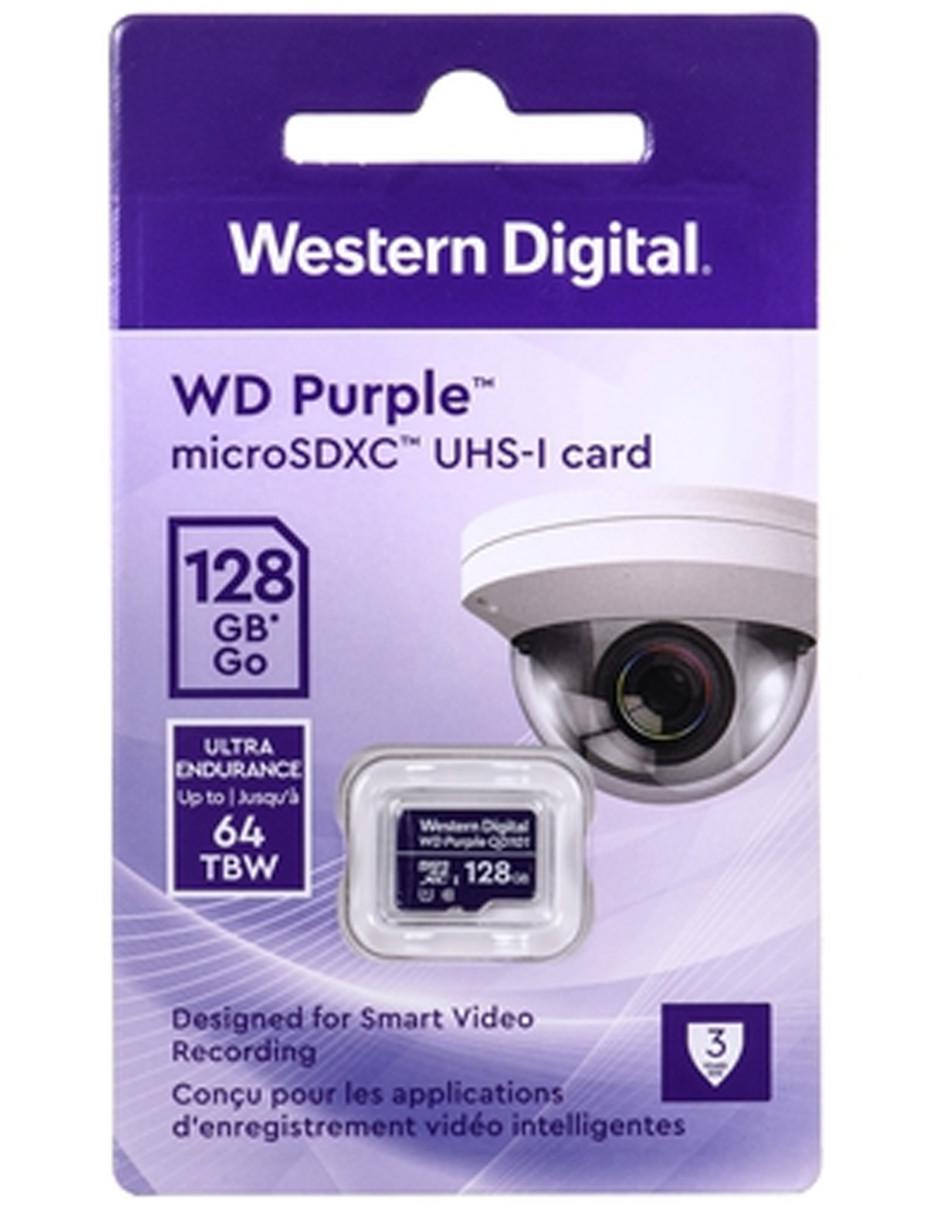 Memoria Micro SD 128GB Western Digital Purple Videovigilancia WDD128G1P0C