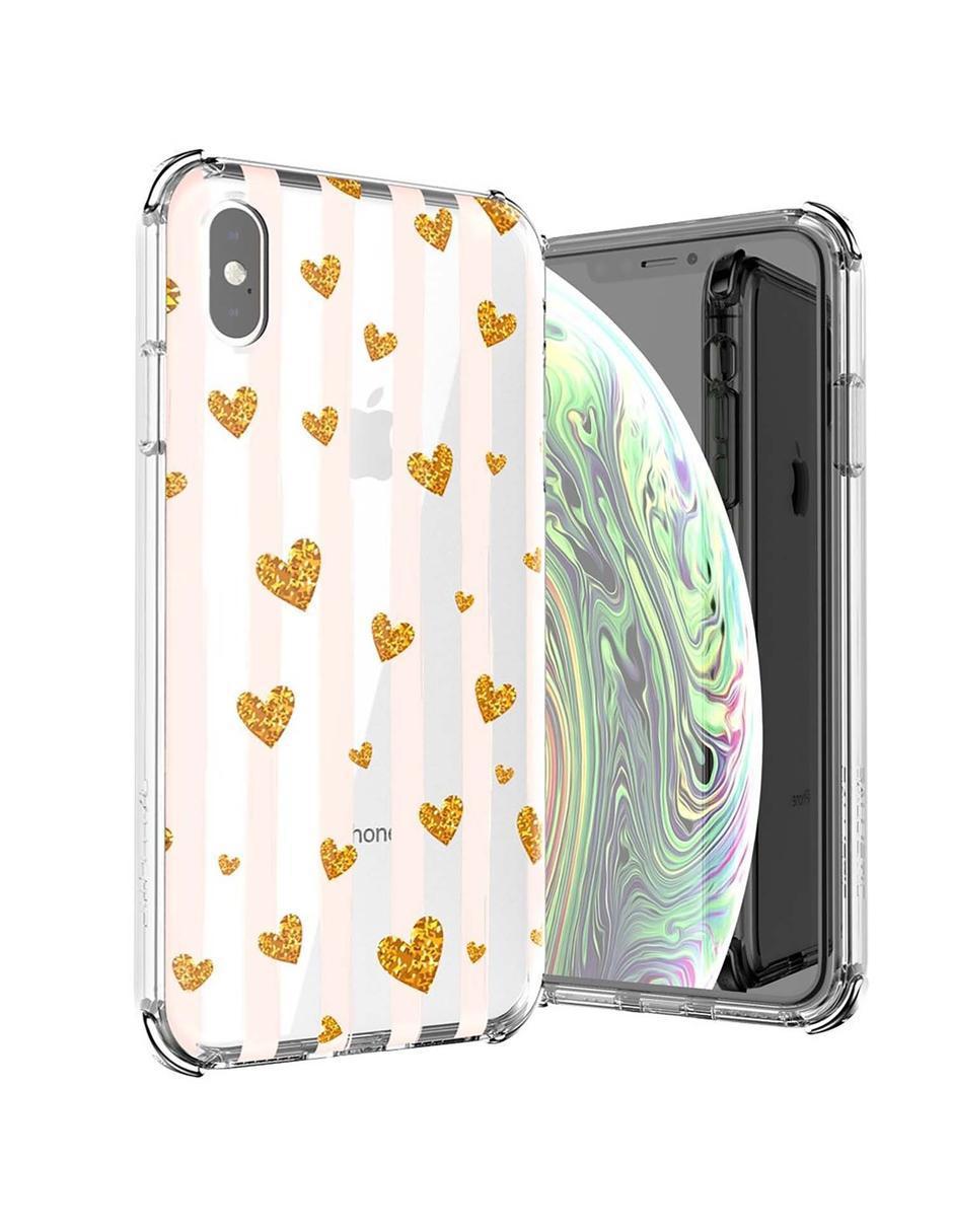Funda Ballistic Jewel Mirage para iPhone Xs/X Corazones