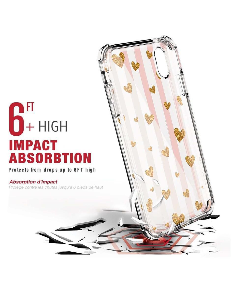 Funda Ballistic Jewel Mirage para iPhone Xs/X Corazones