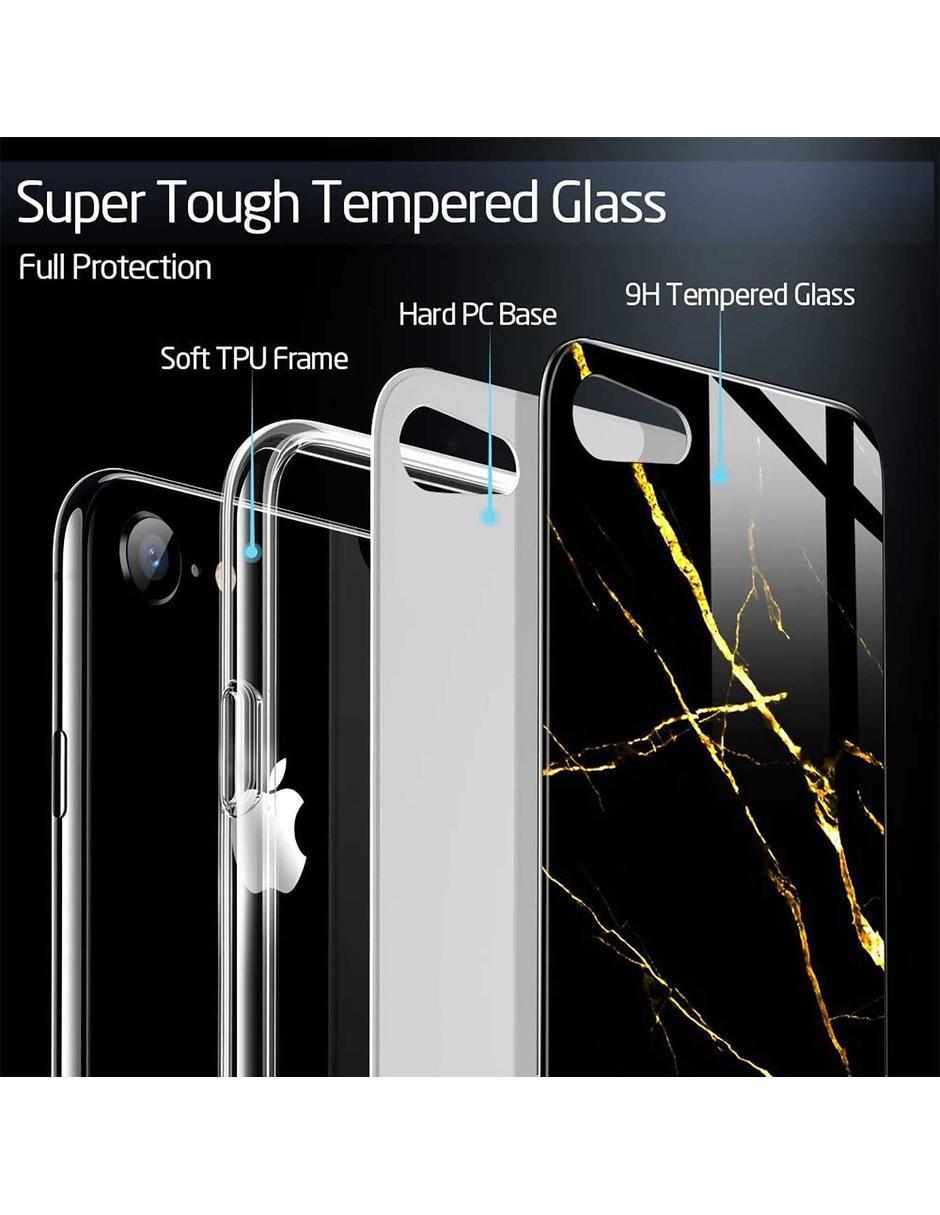 Funda Mimic Cristal para iPhone SE (2020) iPhone 8 y 7 Marmol 3