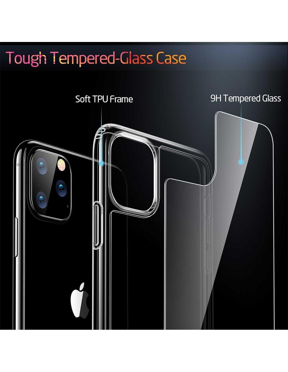 Funda Mimic para iPhone 11 Pro respaldo de cristal 2