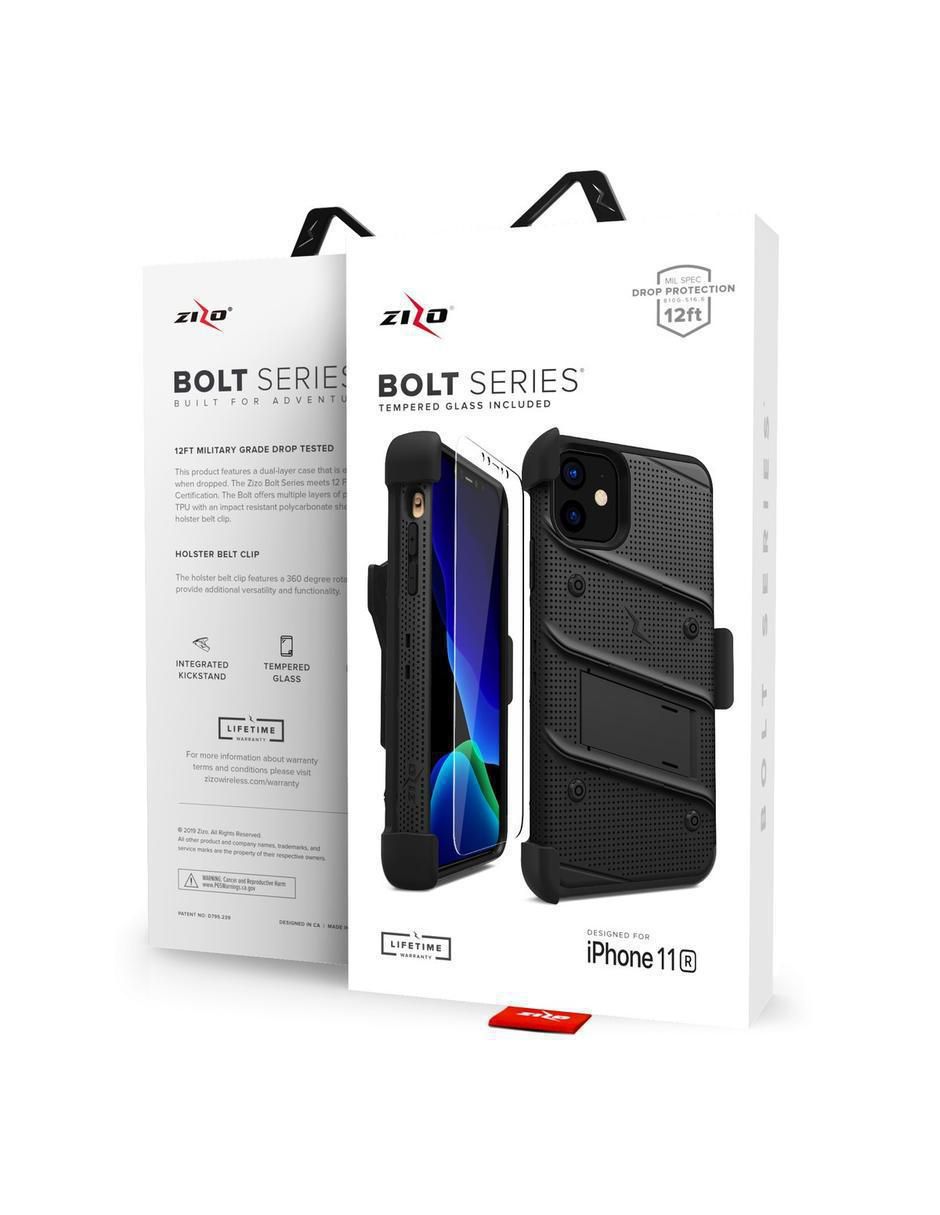 Funda Bolt compatible para iPhone 11 con clip y mica de pantalla 3