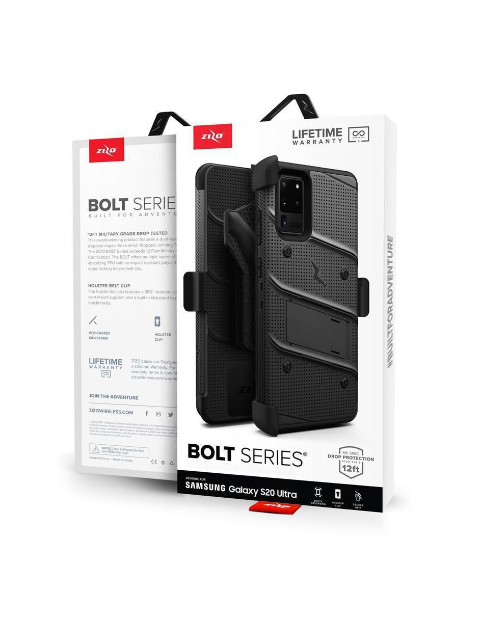 Funda Bolt para Samsung S20 ultra con clip giratorio