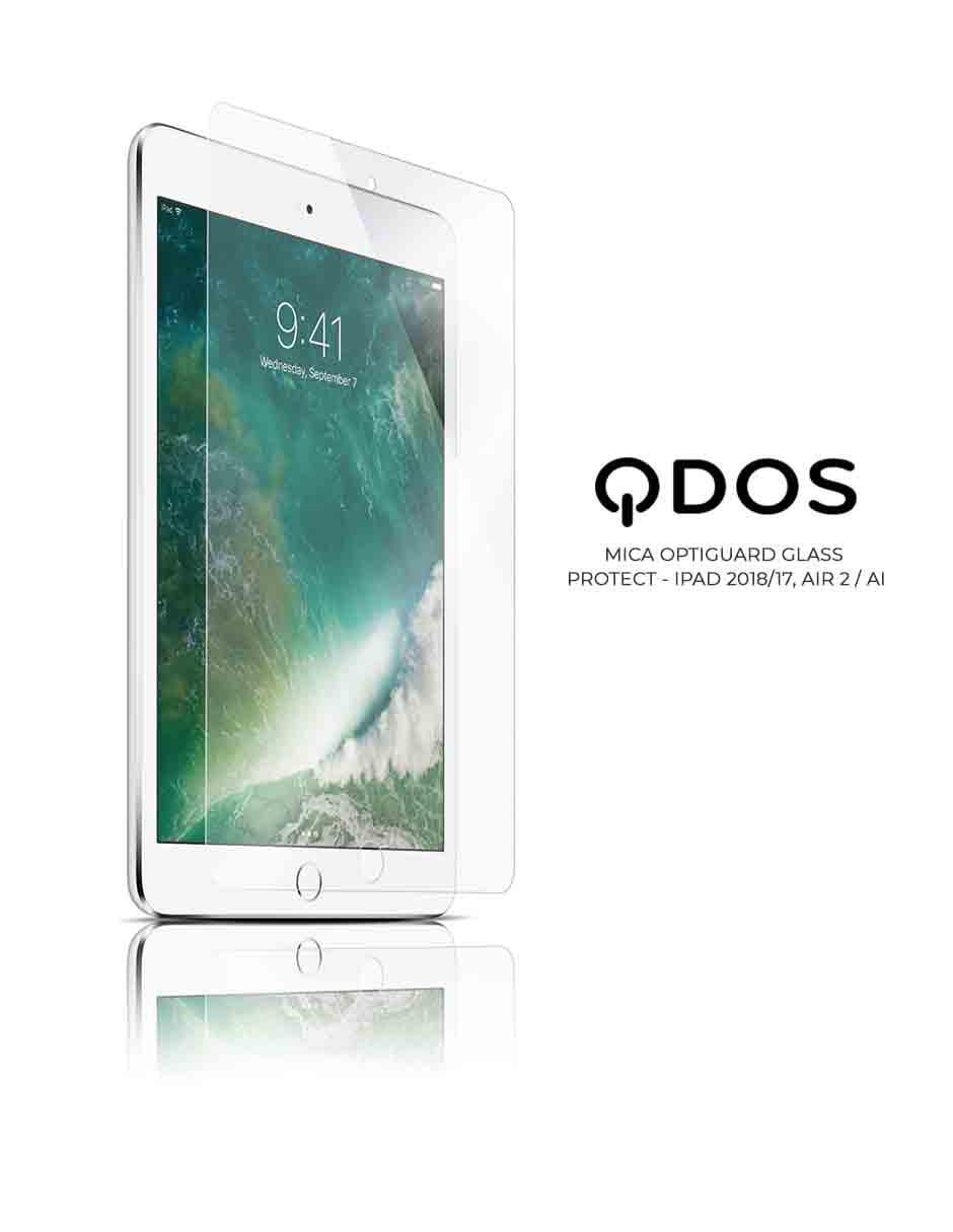 Mica para iPad 2018/17, Air 2/Air QDOS cristal templado