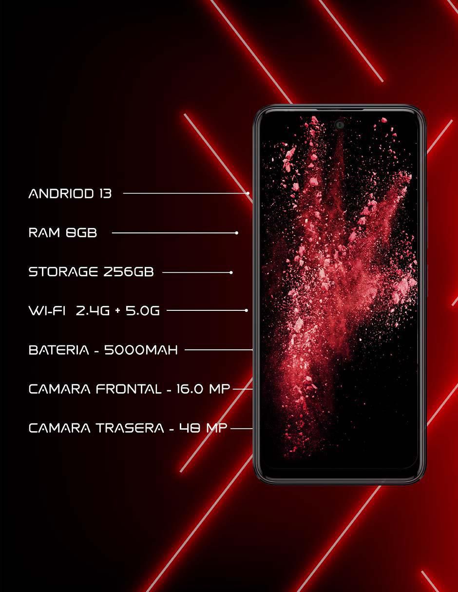 Bundle smartphone Q6 LCD IPS 6.8 pulgadas 2