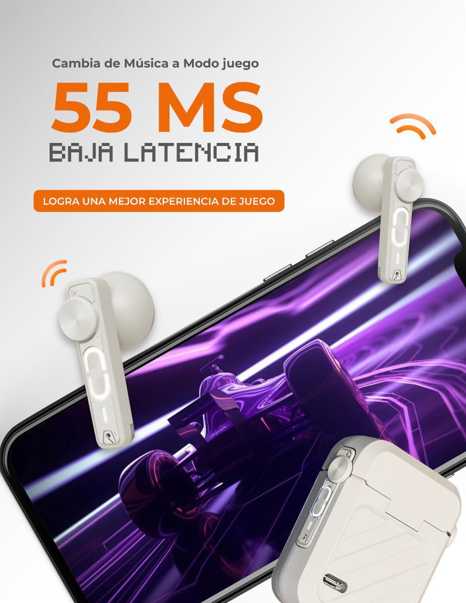 Audífonos In-Ear Dark Vórtex inalámbricos con cancelacion de ruido 4