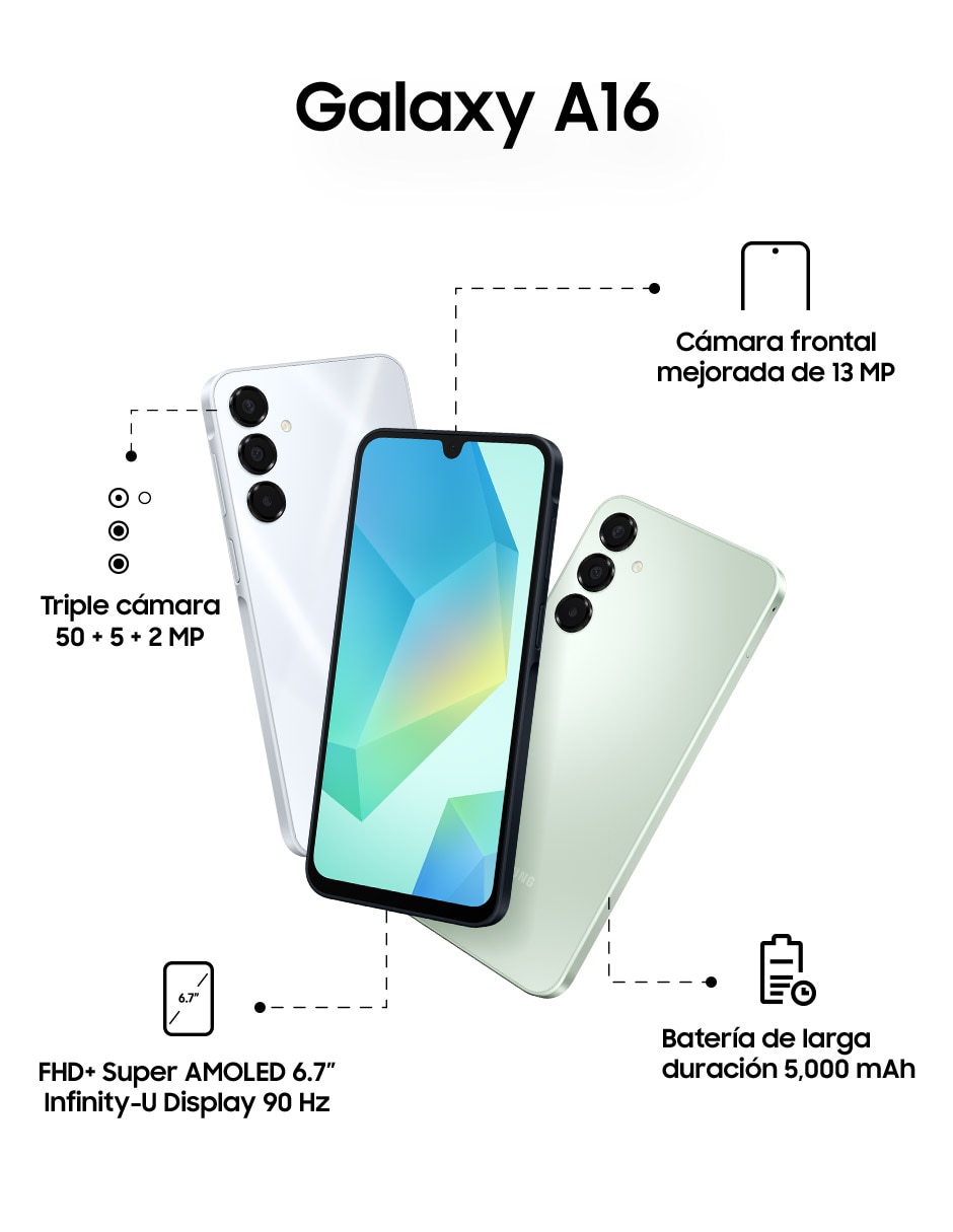 Galaxy A16 Super AMOLED 6.7 pulgadas 7