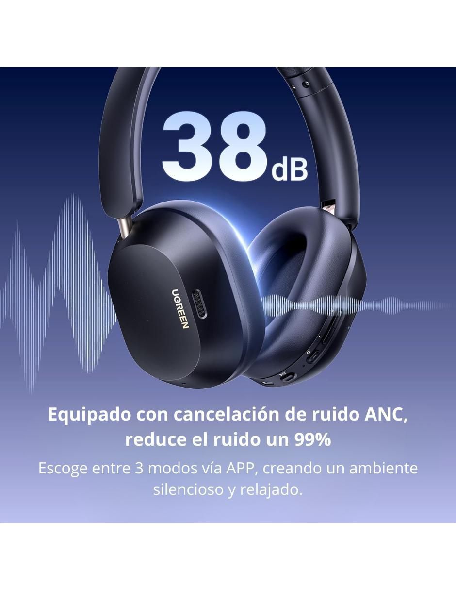 Audífonos Over-Ear Hitune Max5C inalámbricos con cancelación de ruido 4