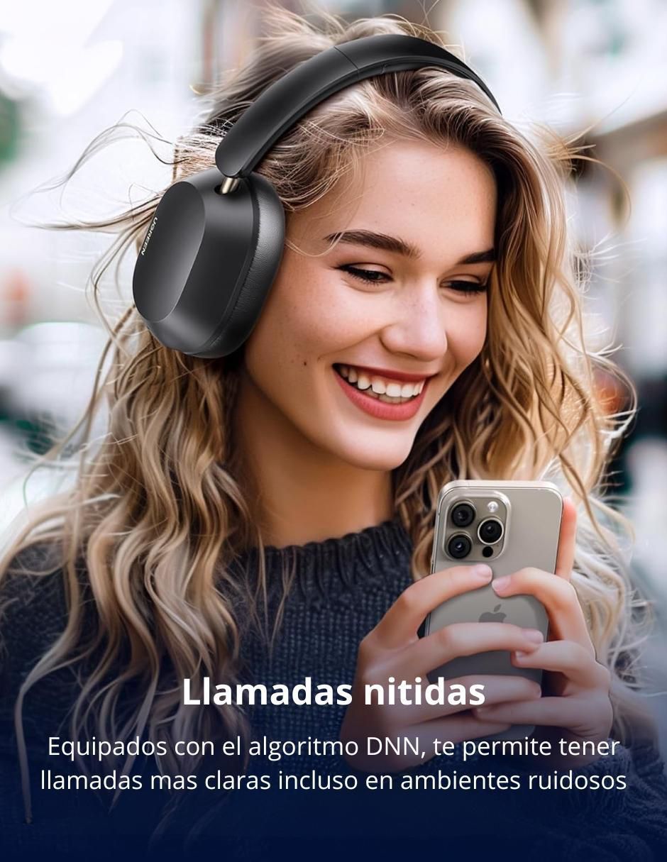 Audífonos Over-Ear Hitune Max5C inalámbricos con cancelación de ruido 3