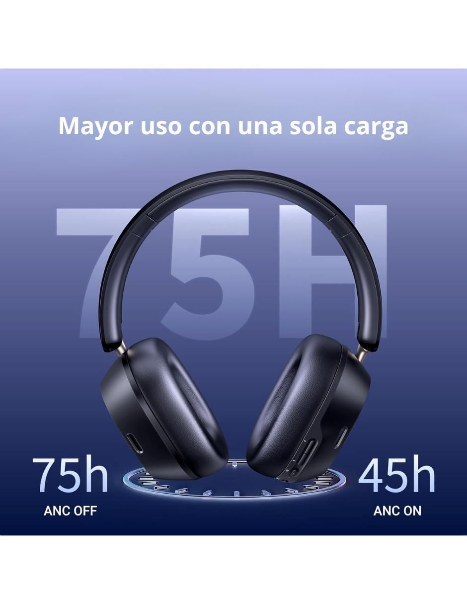 Audífonos Over-Ear Hitune Max5C inalámbricos con cancelación de ruido 6