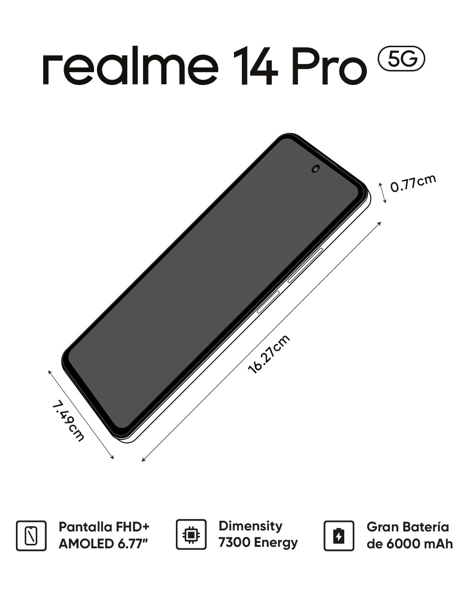 Smartphone 14 Pro AMOLED 6.7 pulgadas 6
