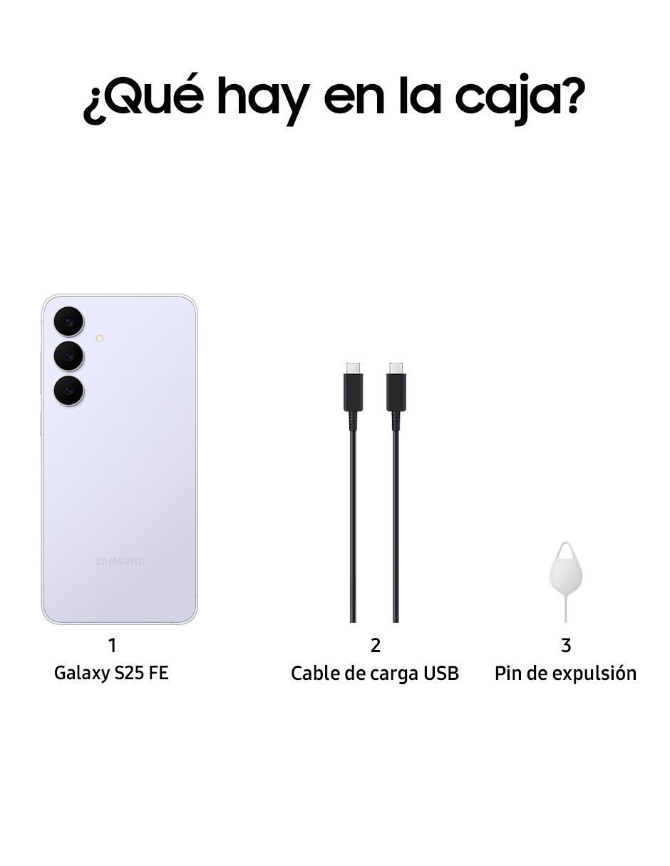 Smartphone Galaxy S25 FE Dynamic AMOLED 2X 6.7 pulgadas 8