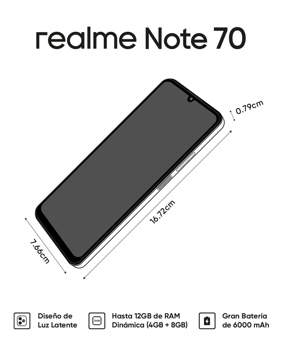 NOTE 70 AMOLED 6.7 pulgadas Telcel 7