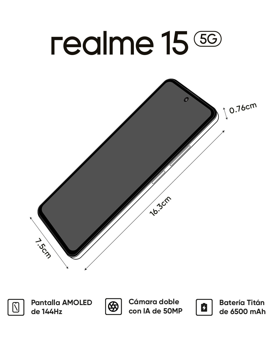 15 AMOLED 6.7 pulgadas Telcel 7