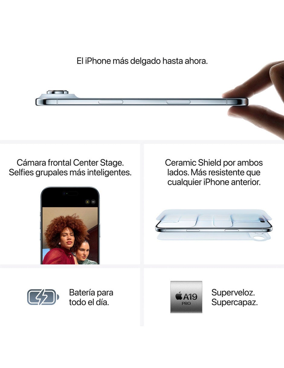 iPhone Air 6.5 pulgadas Super Retina XDR 16