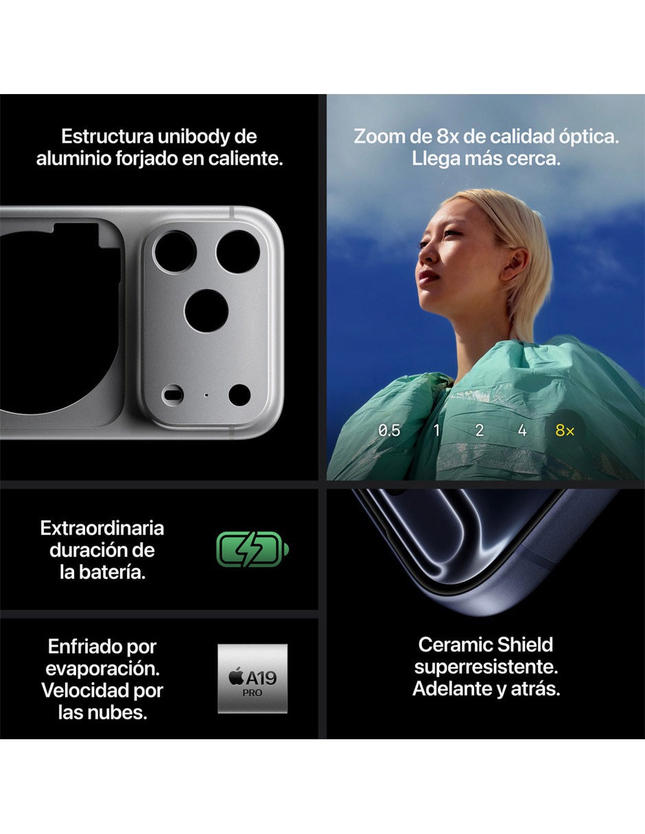 Apple iPhone 17 Pro 6.3 pulgadas Super Retina XDR