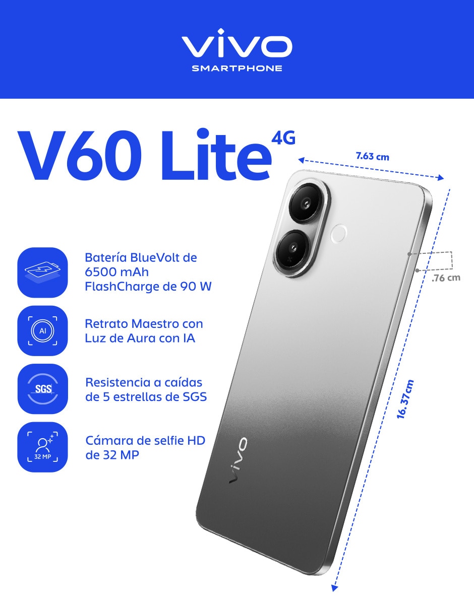 V60 Lite 4G Amoled 6.7 pulgadas AT&T 7