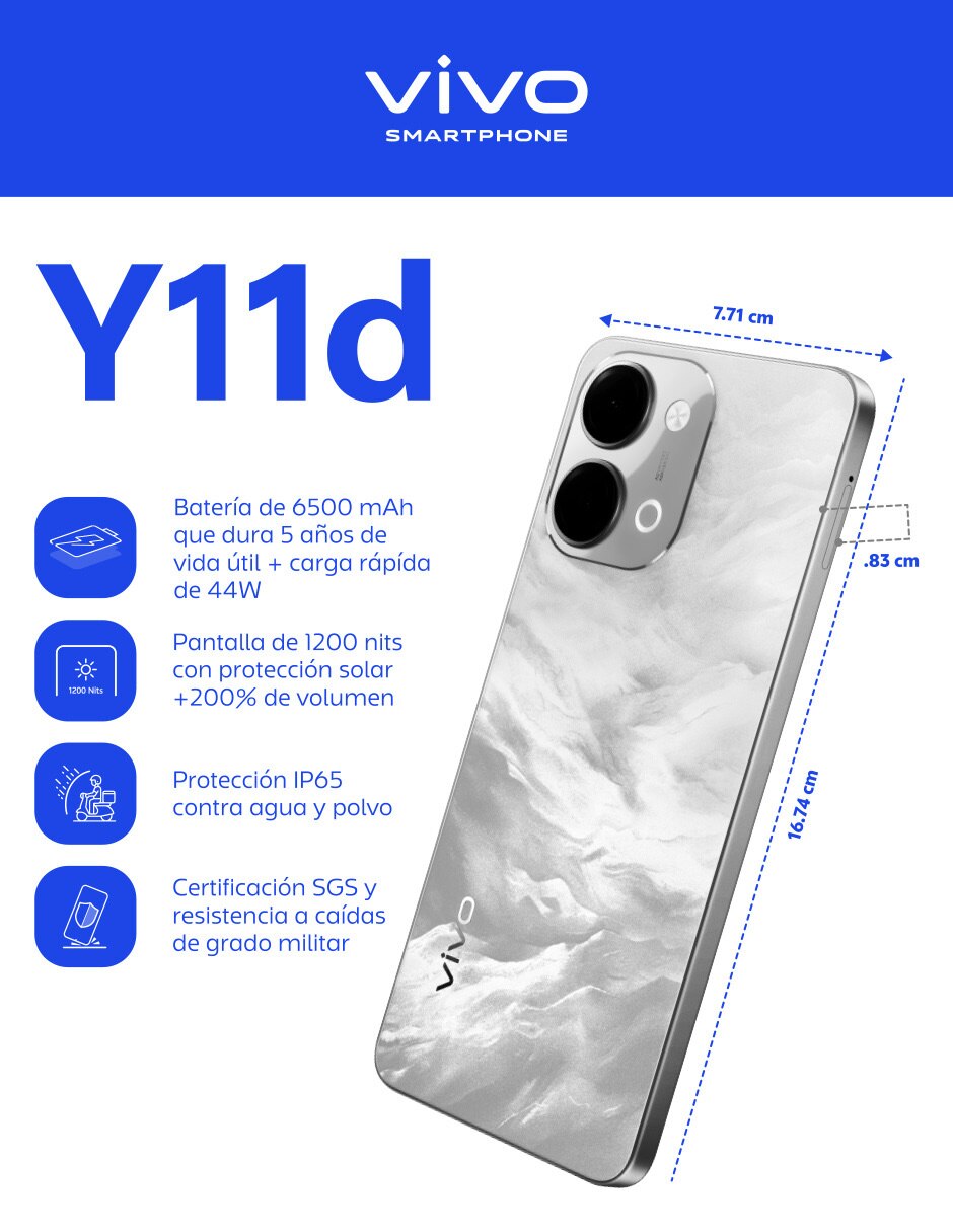 Y11D LCD 6.7 pulgadas Telcel 7