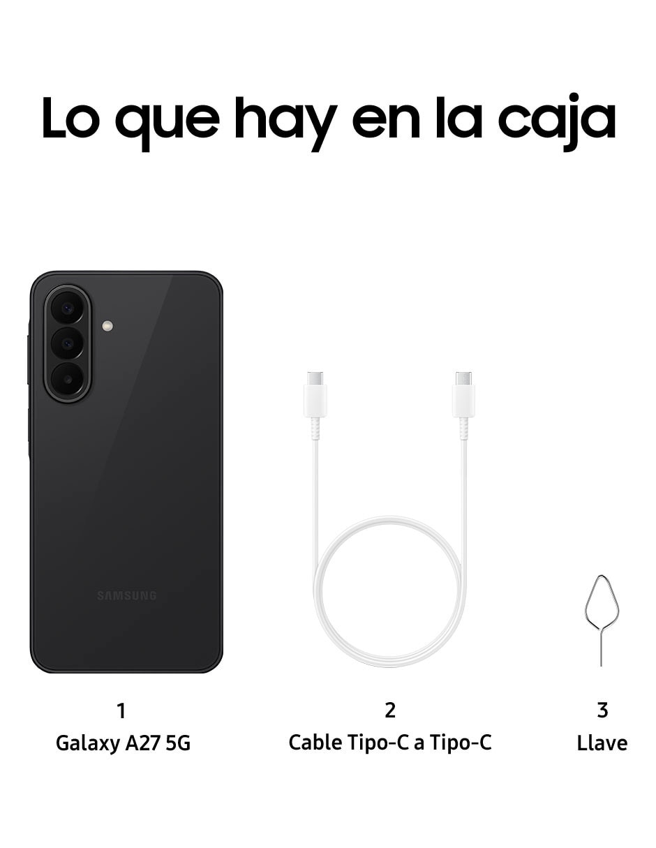 Smartphone Galaxy A27 Super AMOLED 6.7 pulgadas 3