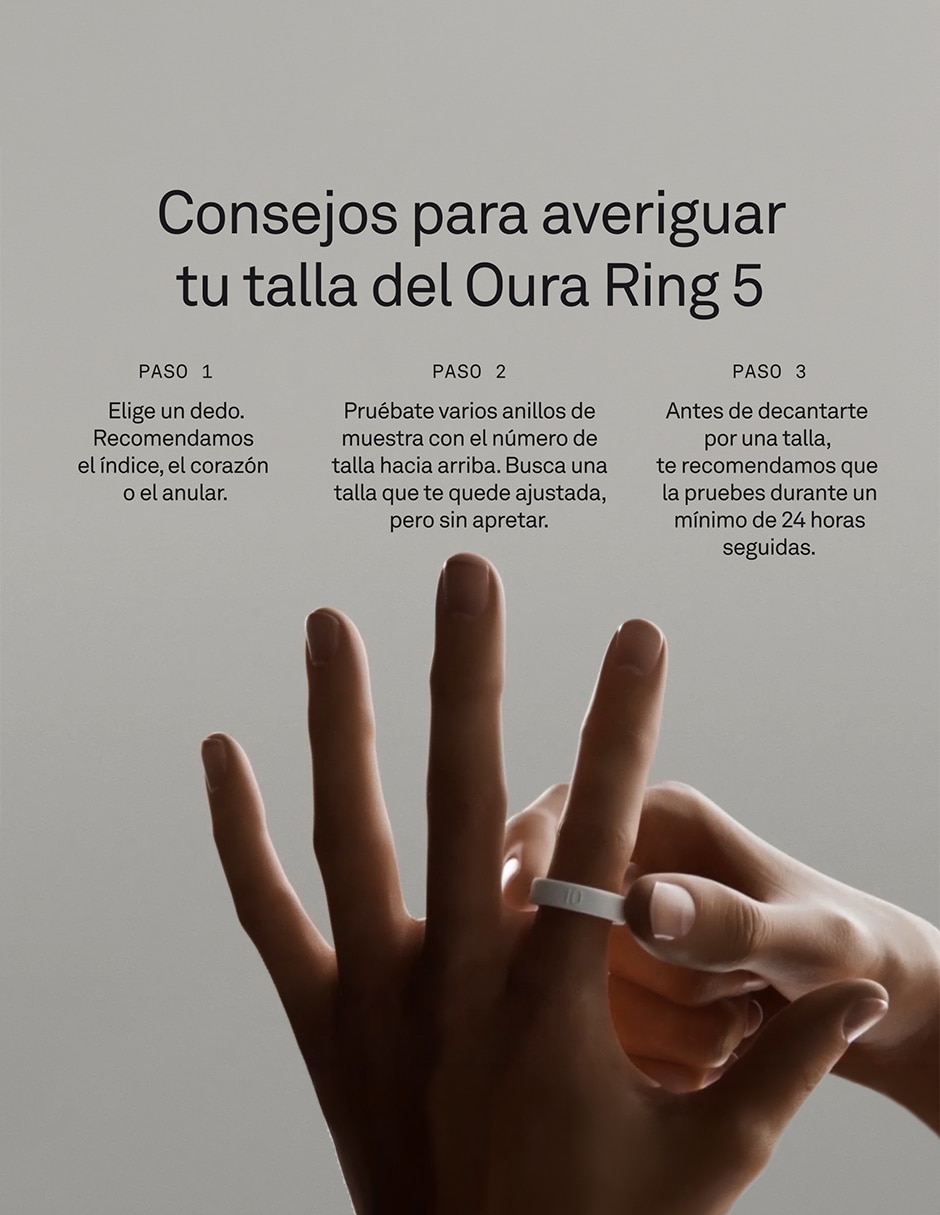 Accesorios de medición para anillos de plástico