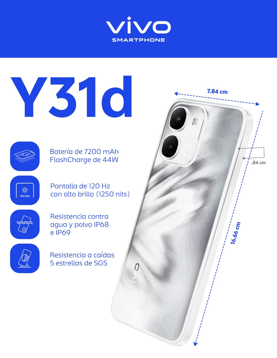 Y31D LCD 6.75 pulgadas Telcel 7