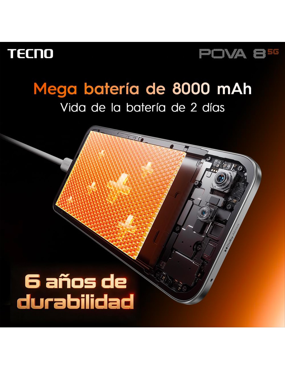 Bundle smartphone POVA 8 LCD IPS 6.7 pulgadas 4
